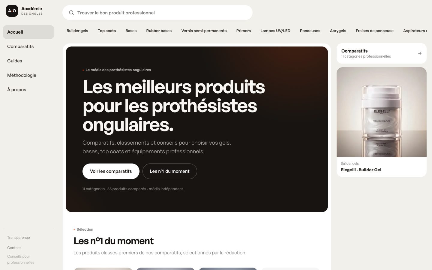 Academie des Ongles France homepage