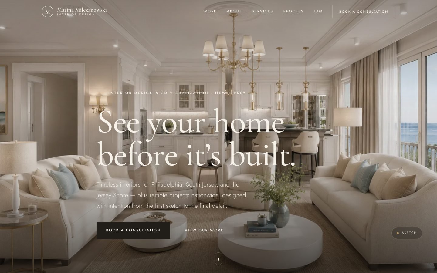 Marina Milczanowski Interior Design homepage