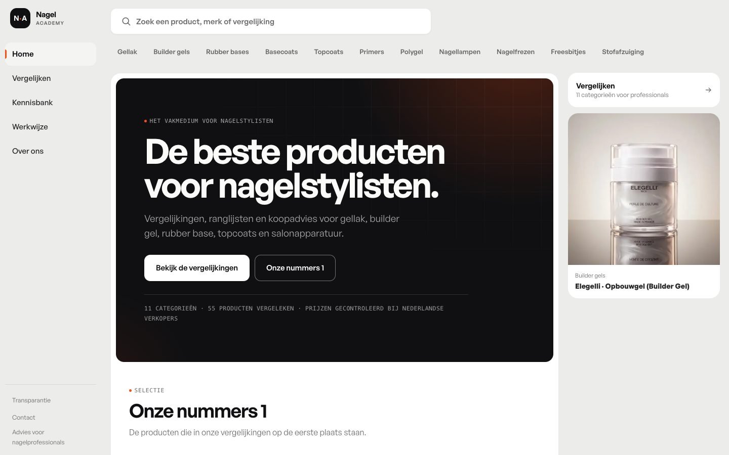 Nagel Academy Netherlands homepage
