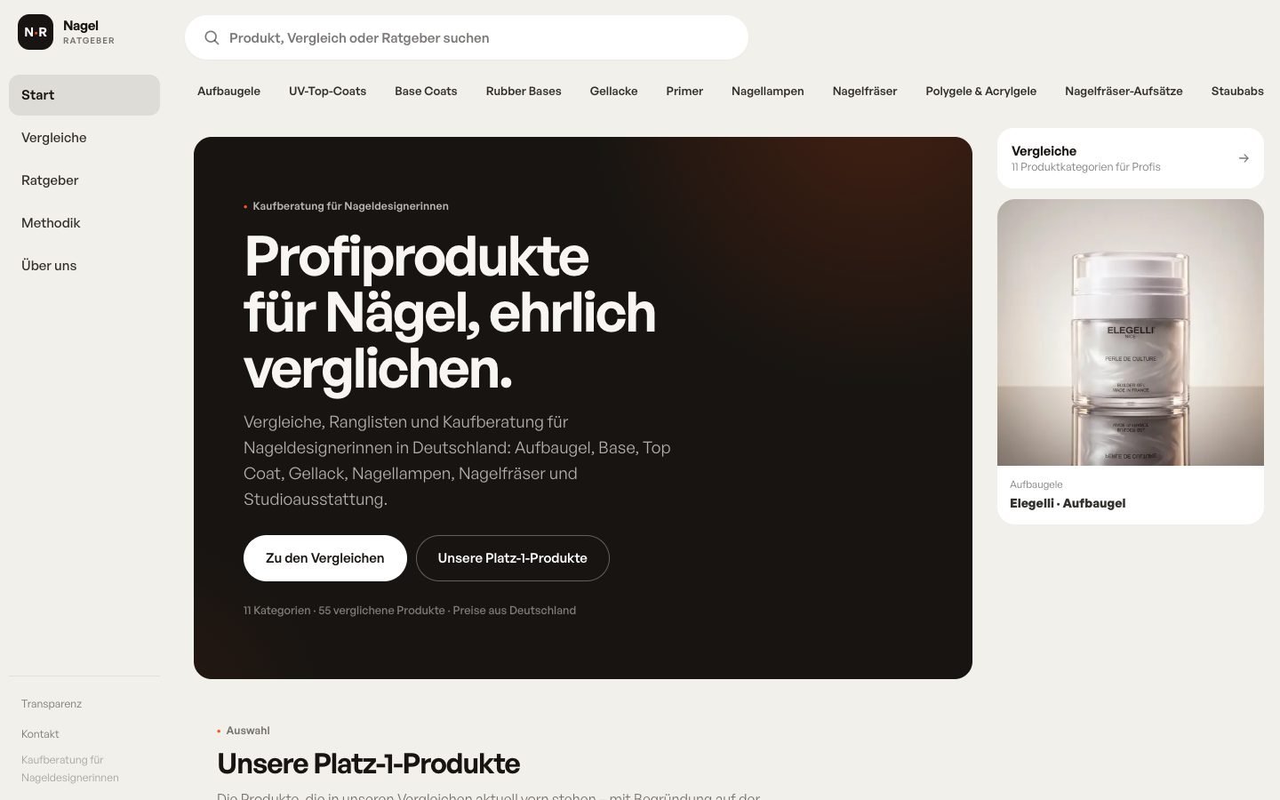 Nagelratgeber Germany homepage
