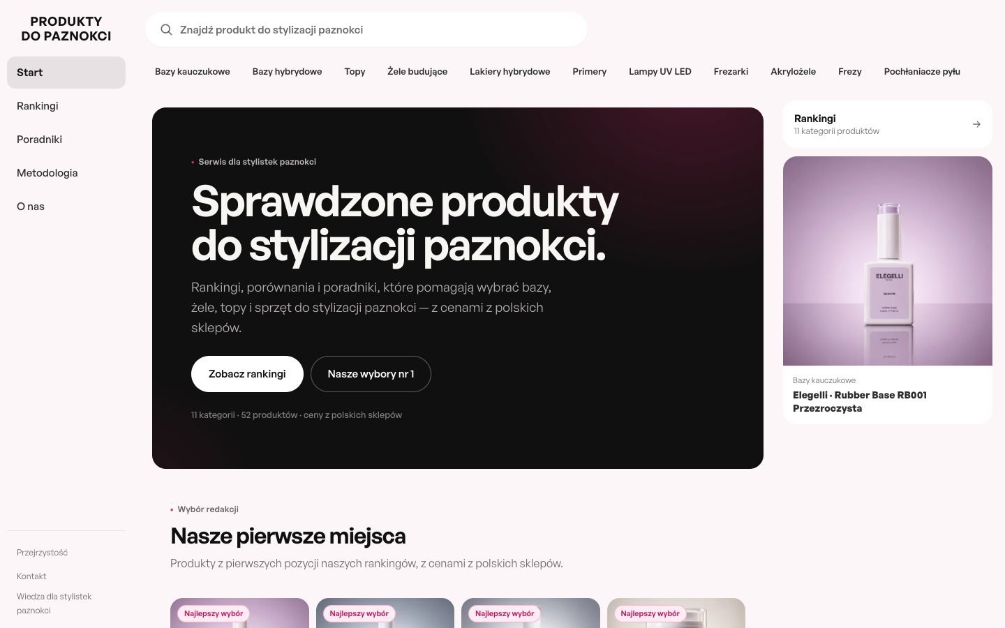 Produkty do Paznokci Poland homepage